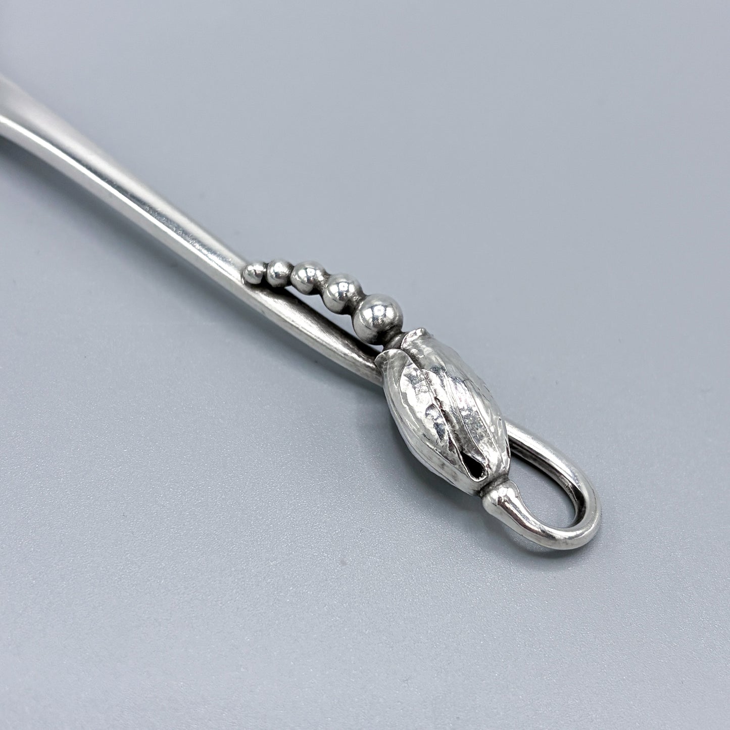 Estate Georg Jensen Sterling Silver "Blossom" D'oeuvre / Sardine Fork No 84