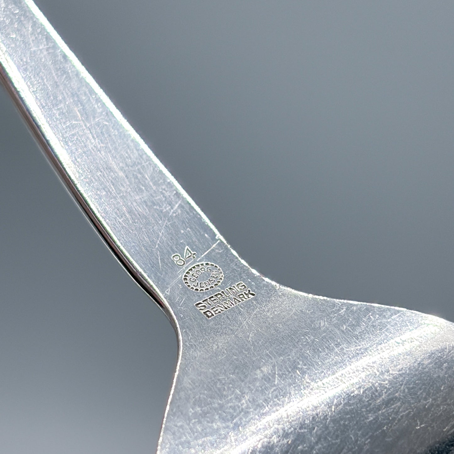 Estate Georg Jensen Sterling Silver "Blossom" D'oeuvre / Sardine Fork No 84