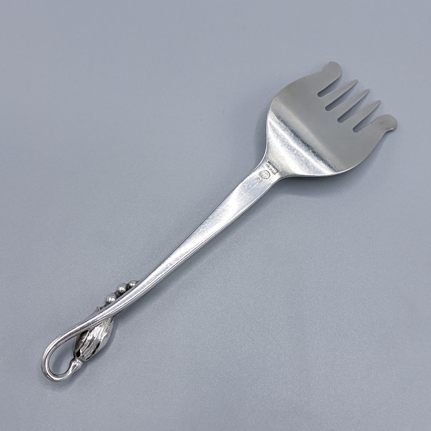 Estate Georg Jensen Sterling Silver "Blossom" D'oeuvre / Sardine Fork No 84