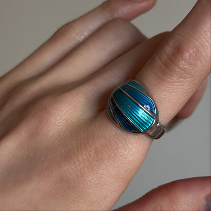 David Andersen Sterling Silver & Enamel Suite