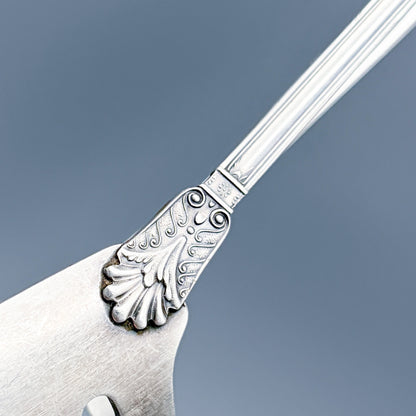 Estate Sterling Silver Buccelati  "Empire" Spaghetti Tongs