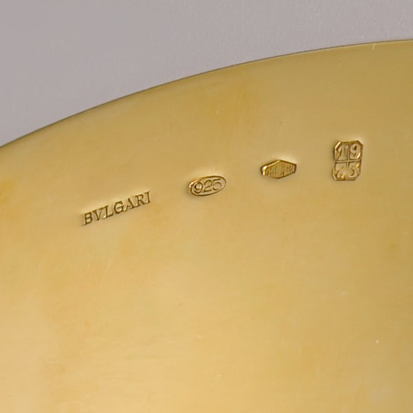 Estate 24K Vermeil (Sterling ) Serving Plates by Bvlgari