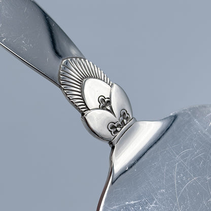 Estate Georg Jensen Sterling Silver Small Pointed  "Cactus" Pastry Server
