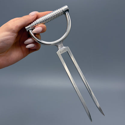 Estate Georg Jensen Sterling Silver Ornamental Carving Fork No.14