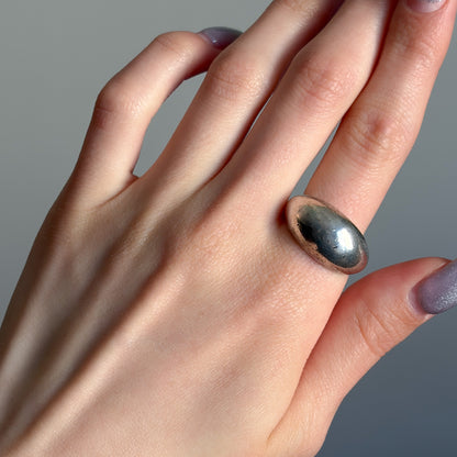 Estate Sterling Silver Dome Ring by William Spratling