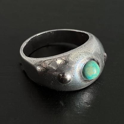 Estate Sterling Silver and Moonstone Ring by Antonio Pineda