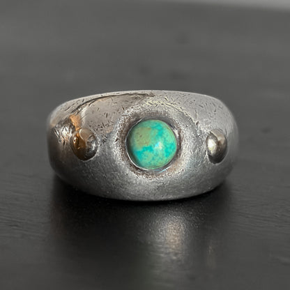 Estate Sterling Silver and Moonstone Ring by Antonio Pineda