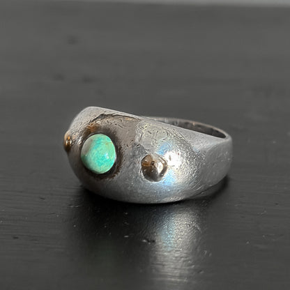 Estate Sterling Silver and Moonstone Ring by Antonio Pineda