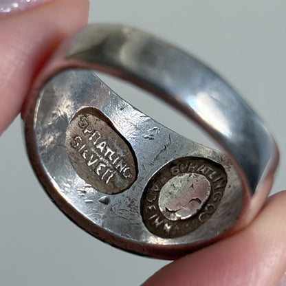 Estate Sterling Silver Dome Ring by William Spratling