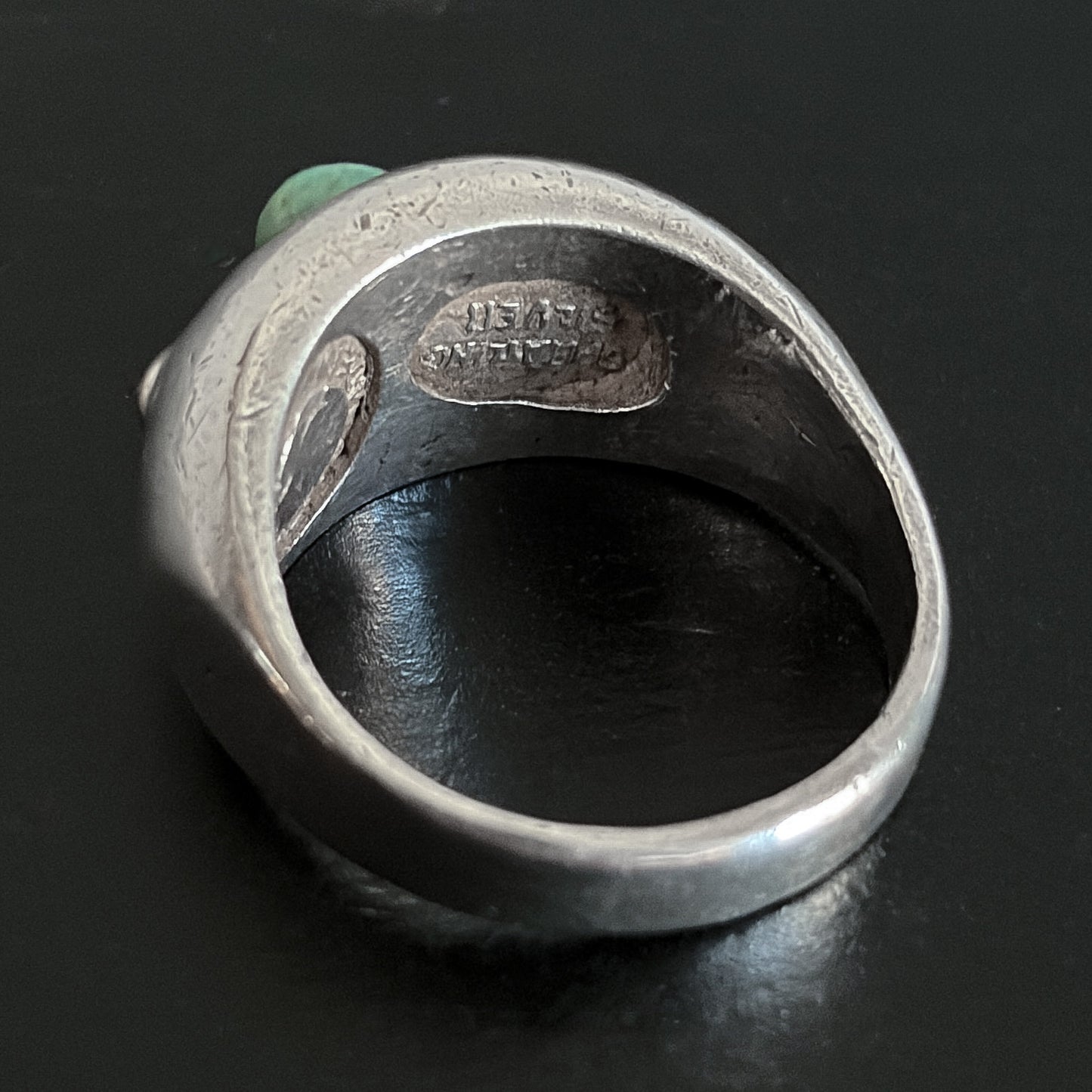 Estate Sterling Silver and Moonstone Ring by Antonio Pineda