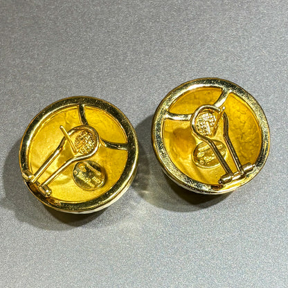 Estate Tiffany & Co. 18K Gold Hand Hammered Omega Back Earrings with Post by Paloma Picasso