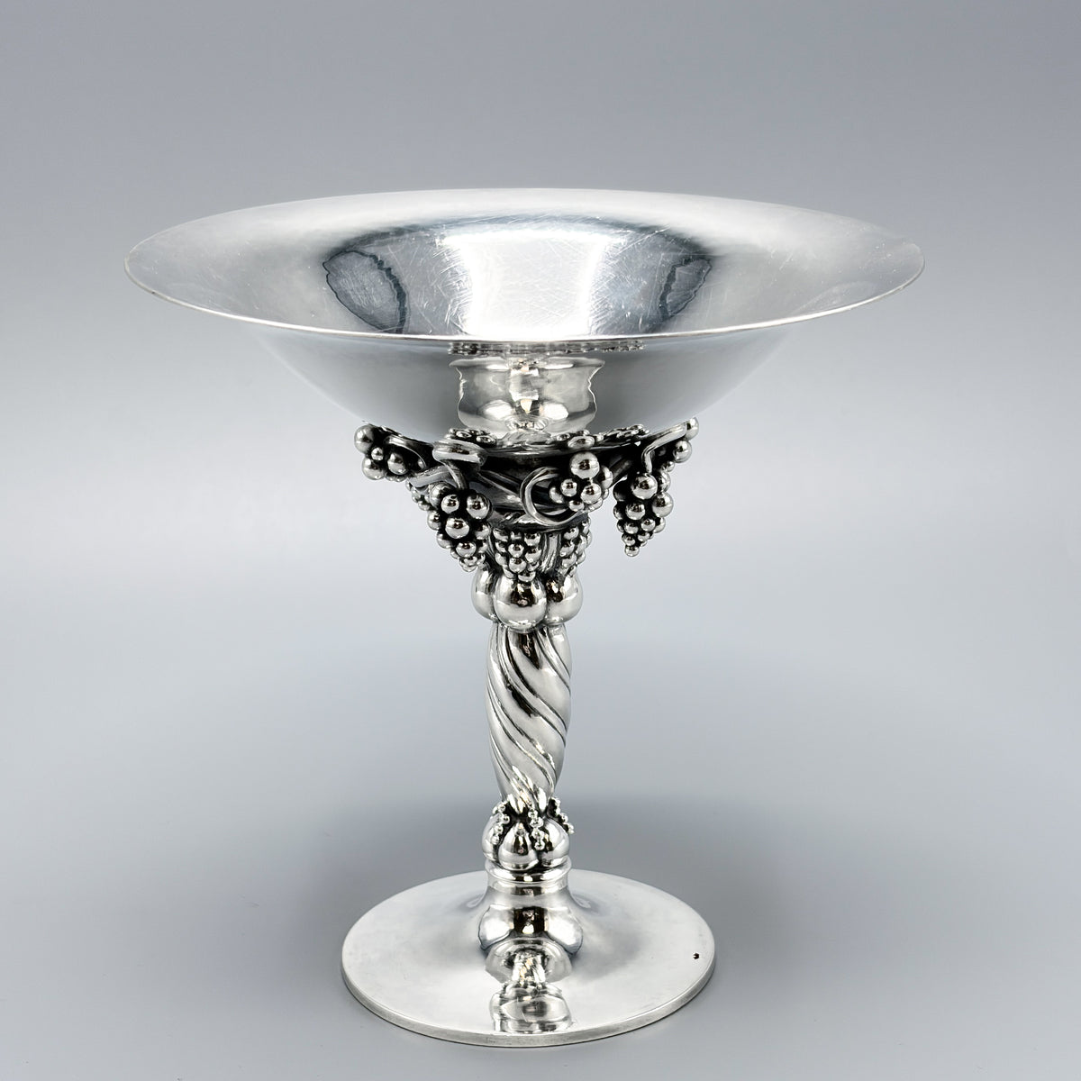 Estate Vintage Georg Jensen Sterling Silver Small Grape Compote No 263A