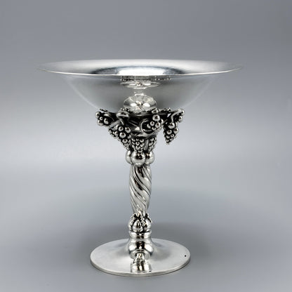 Estate Vintage Georg Jensen Sterling Silver Small Grape Compote No 263A