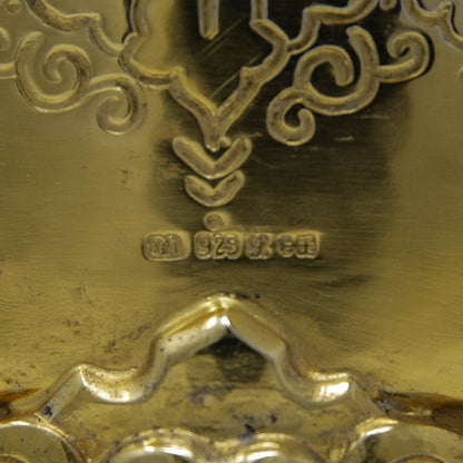 Estate David Andersen Large Sterling Guilloche and Vermeil Dresser Box