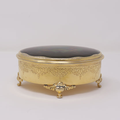 Estate David Andersen Large Sterling Guilloche and Vermeil Dresser Box