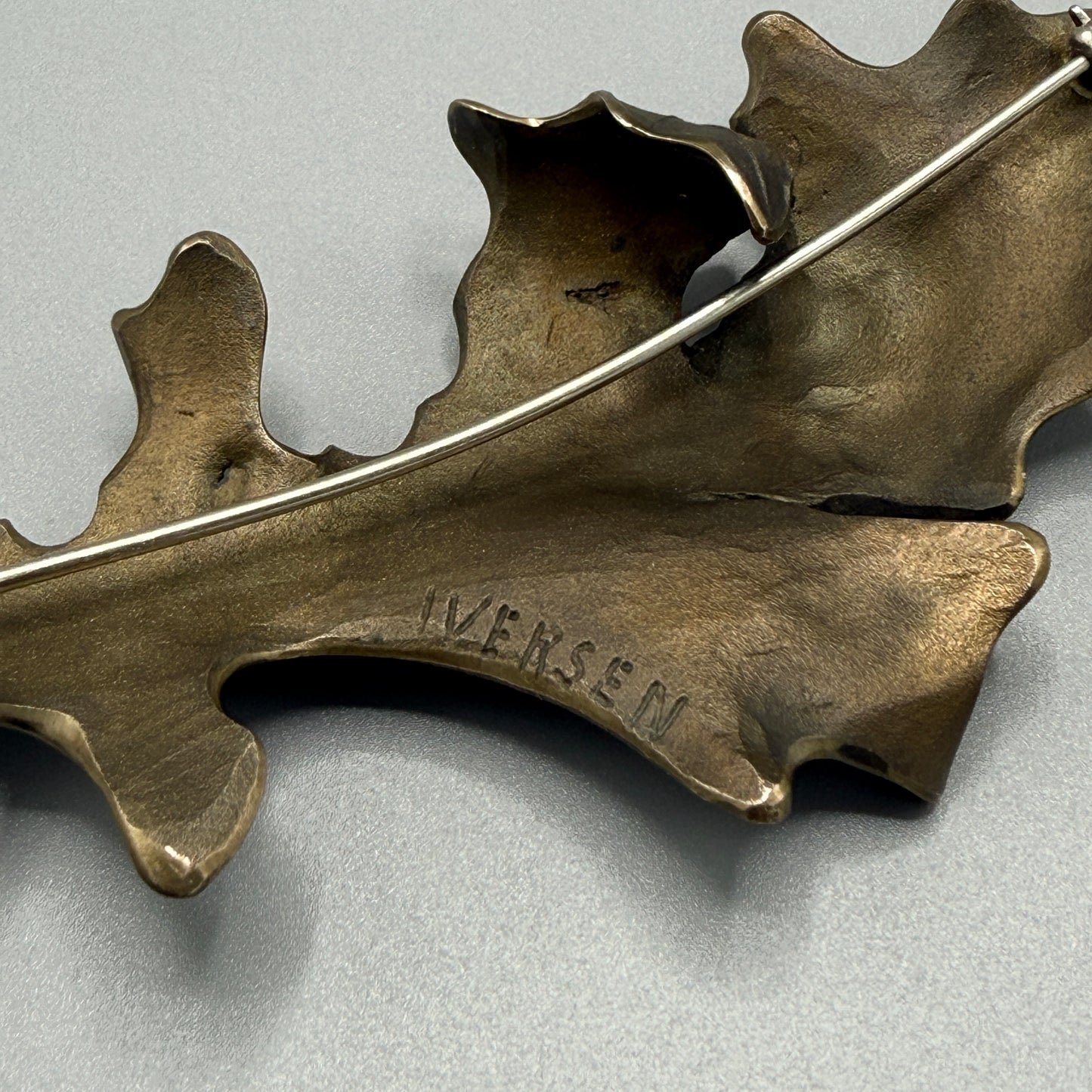 Estate Oak Leaf Brooch by John Iversen