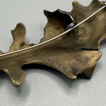 Estate Oak Leaf Brooch by John Iversen
