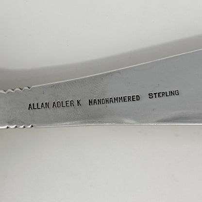 Estate Allan Adler Sterling Silver "Swedish Modern" Serving Fork & Spoon Set