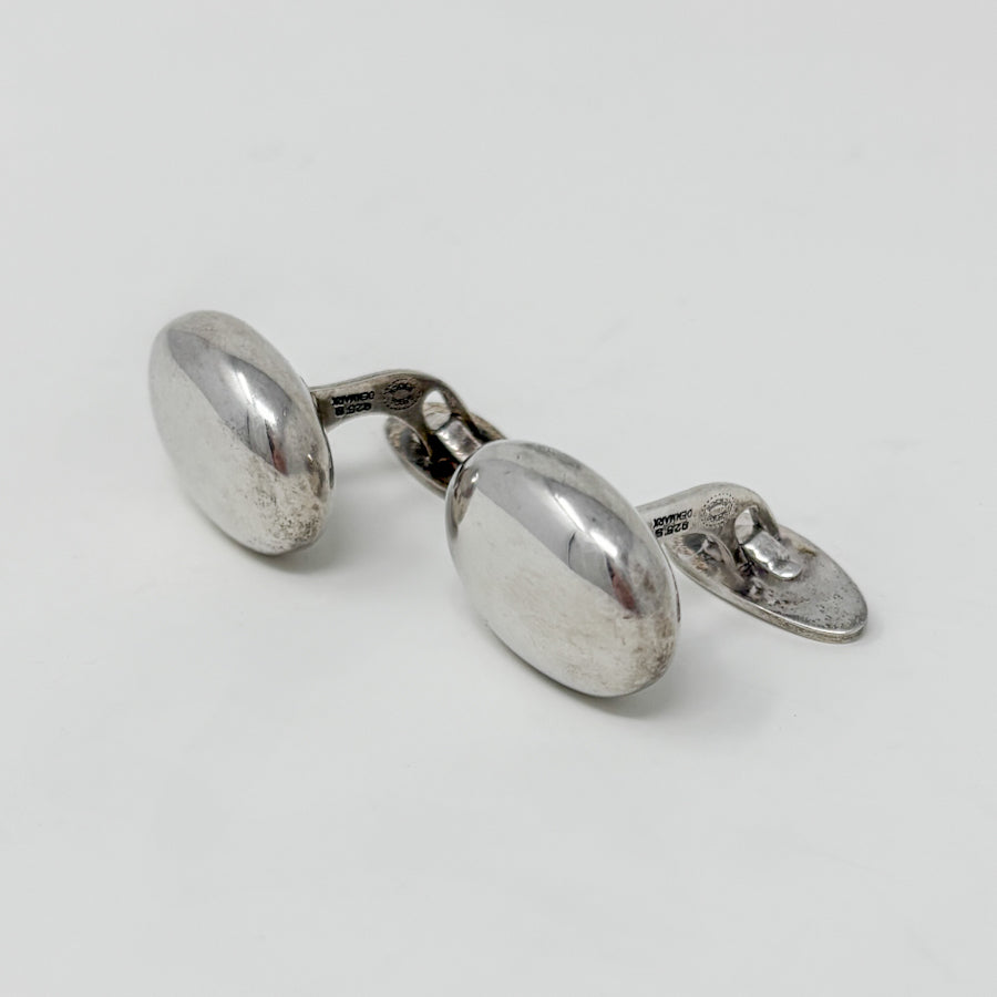 Estate Georg Jensen Sterling Silver Modernist Cufflinks by Astrid Fog No. 120