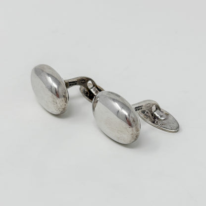 Estate Georg Jensen Sterling Silver Modernist Cufflinks by Astrid Fog No. 120
