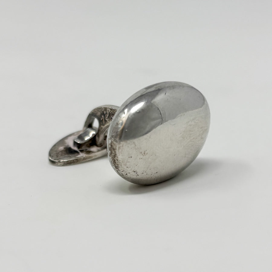 Estate Georg Jensen Sterling Silver Modernist Cufflinks by Astrid Fog No. 120