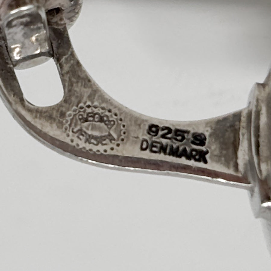 Estate Georg Jensen Sterling Silver Modernist Cufflinks by Astrid Fog No. 120