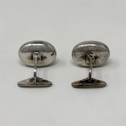 Estate Georg Jensen Sterling Silver Modernist Cufflinks by Astrid Fog No. 120