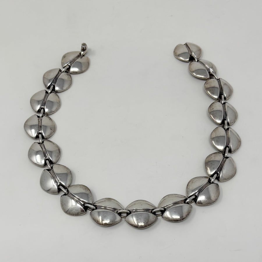 Estate Georg Jensen Sterling Silver Necklace by Henning Koppel No