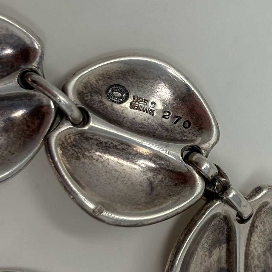 Estate Georg Jensen Sterling Silver Necklace by Henning Koppel No