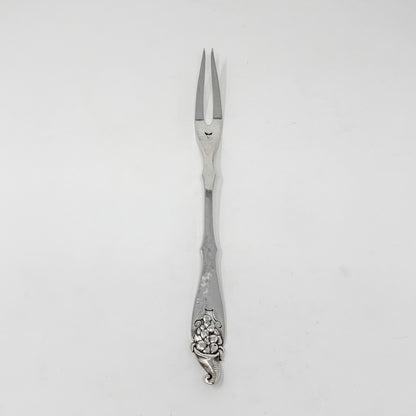 Estate Peer Smed Handwrought Sterling Silver Meat Fork “Cornucopia”