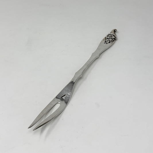 Estate Peer Smed Handwrought Sterling Silver Meat Fork “Cornucopia”