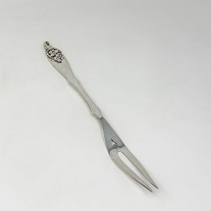 Estate Peer Smed Handwrought Sterling Silver Meat Fork “Cornucopia”