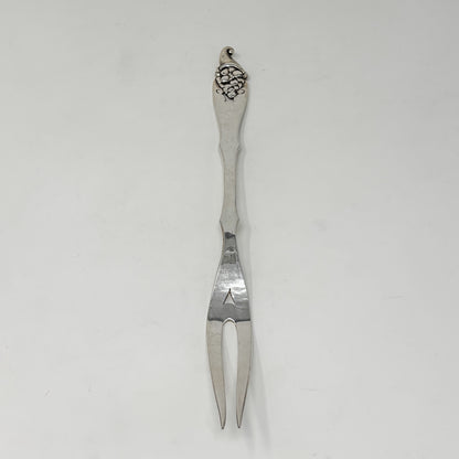 Estate Peer Smed Handwrought Sterling Silver Meat Fork “Cornucopia”