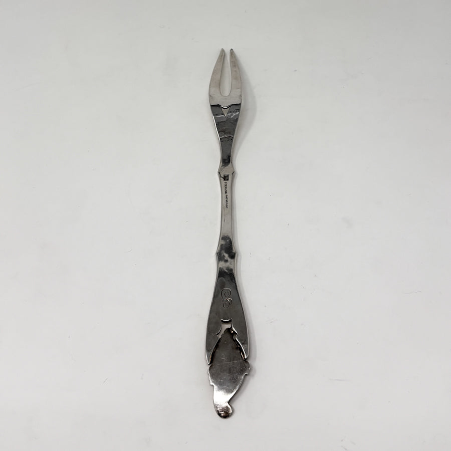 Estate Peer Smed Handwrought Sterling Silver Meat Fork “Cornucopia”