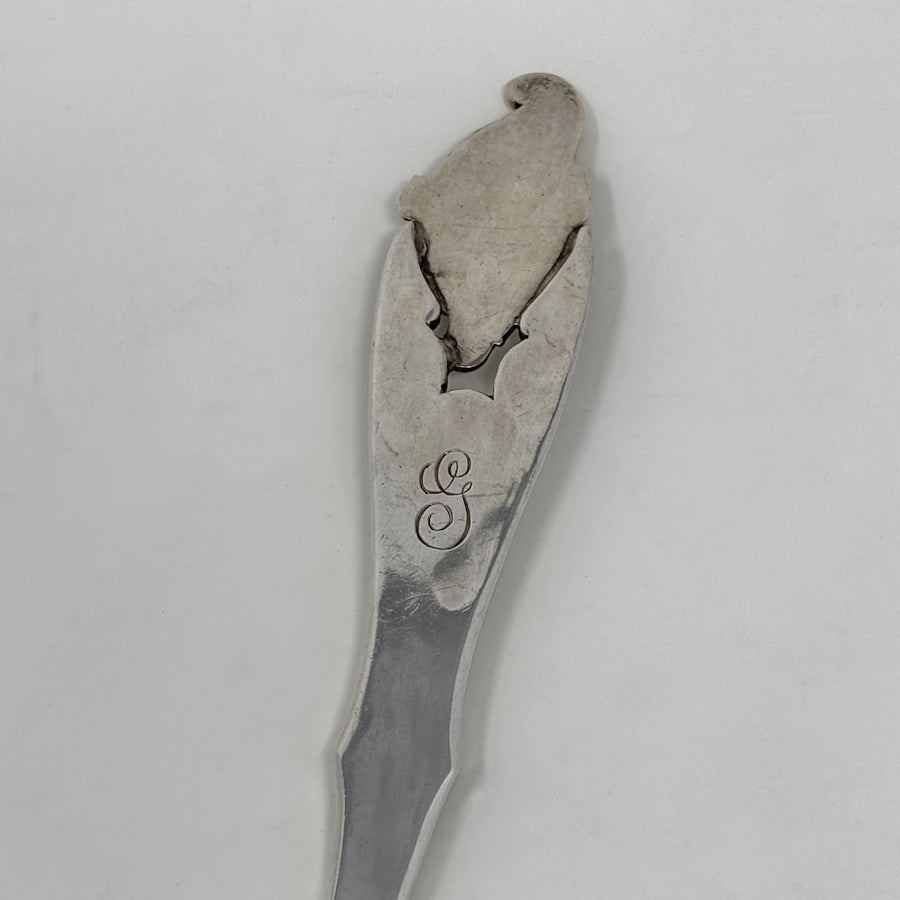 Estate Peer Smed Handwrought Sterling Silver Meat Fork “Cornucopia”