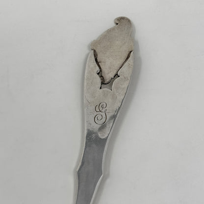 Estate Peer Smed Handwrought Sterling Silver Meat Fork “Cornucopia”