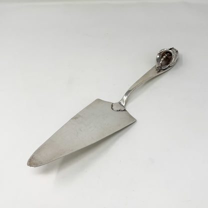 Estate Peer Smed Handwrought Sterling Silver Pie Server "Jack-in-the-Pulpit" (11")