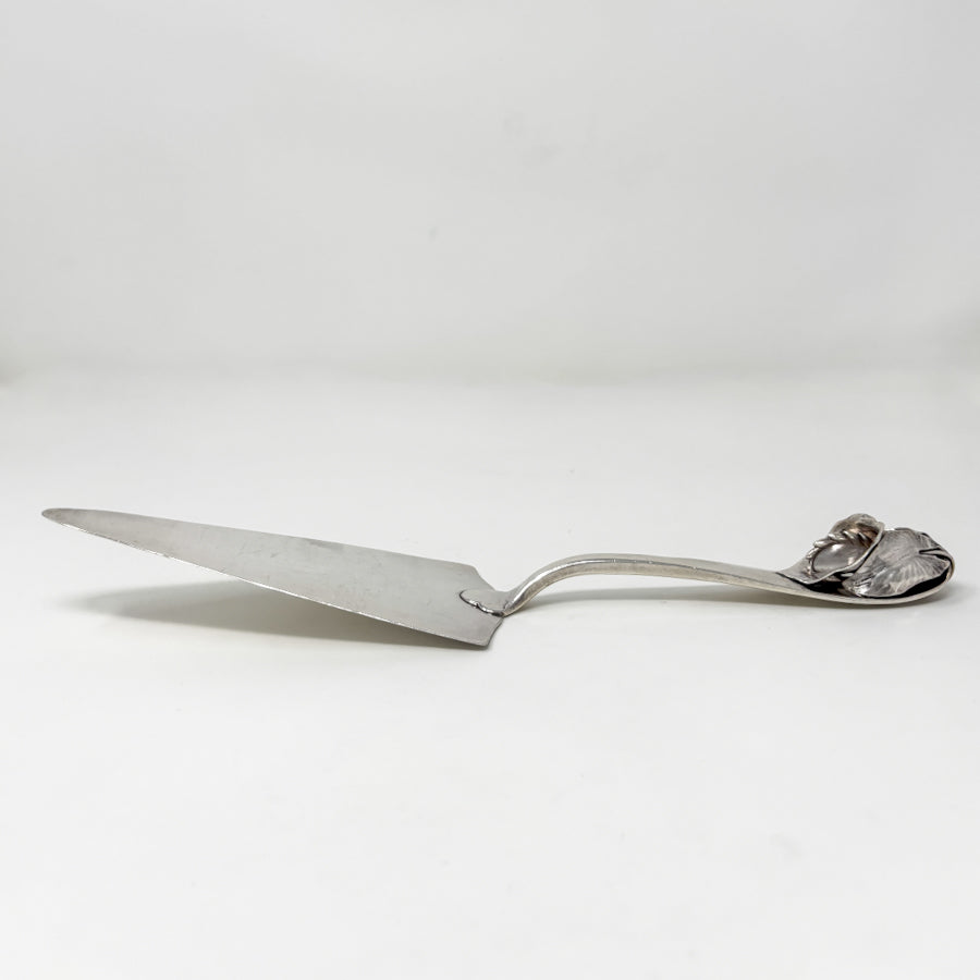 Estate Peer Smed Handwrought Sterling Silver Pie Server "Jack-in-the-Pulpit" (11")