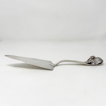 Estate Peer Smed Handwrought Sterling Silver Pie Server "Jack-in-the-Pulpit" (11")