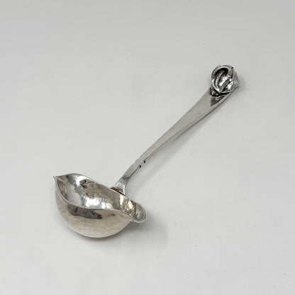 Estate Peer Smed Handwrought Sterling Silver Sauce Ladle "Jack-in-the-Pulpit" (7.5")