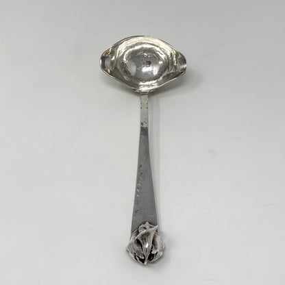 Estate Peer Smed Handwrought Sterling Silver Sauce Ladle "Jack-in-the-Pulpit" (7.5")