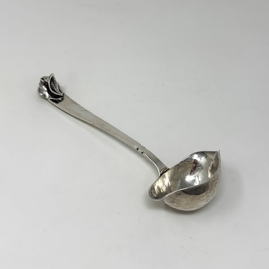 Estate Peer Smed Handwrought Sterling Silver Sauce Ladle "Jack-in-the-Pulpit" (7.5")