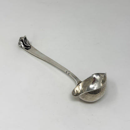 Estate Peer Smed Handwrought Sterling Silver Sauce Ladle "Jack-in-the-Pulpit" (7.5")