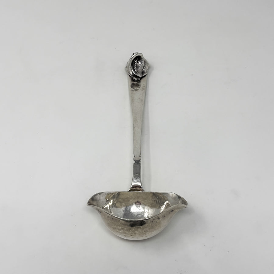 Estate Peer Smed Handwrought Sterling Silver Sauce Ladle "Jack-in-the-Pulpit" (7.5")