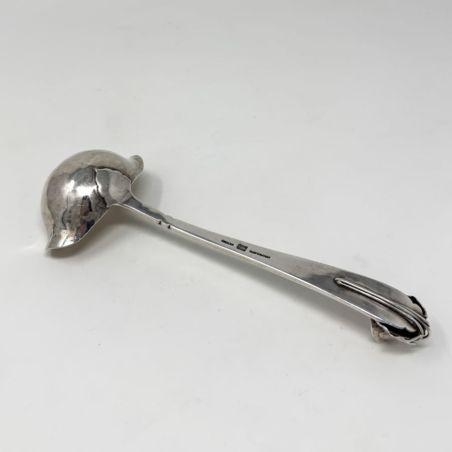 Estate Peer Smed Handwrought Sterling Silver Sauce Ladle "Jack-in-the-Pulpit" (7.5")