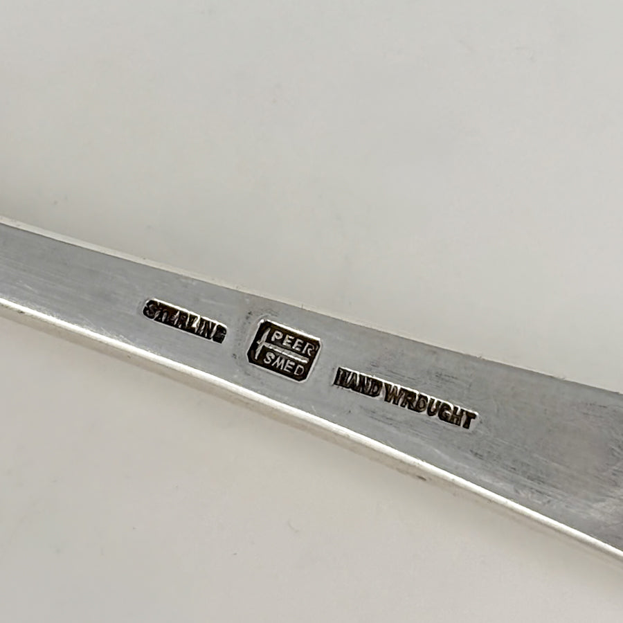 Estate Peer Smed Handwrought Sterling Silver Sauce Ladle "Jack-in-the-Pulpit" (7.5")