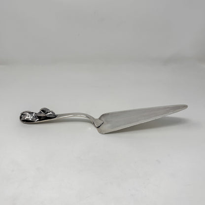 Estate Peer Smed Handwrought Sterling Silver Very Heavy Pie Server "Jack-in-the-Pulpit" (11.25")