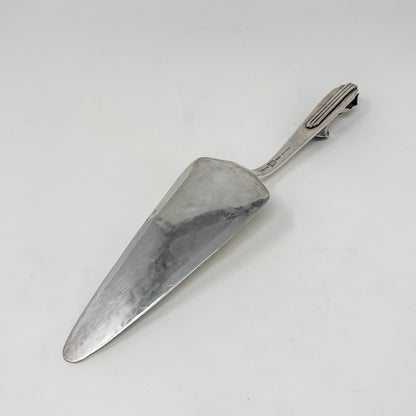 Estate Peer Smed Handwrought Sterling Silver Very Heavy Pie Server "Jack-in-the-Pulpit" (11.25")