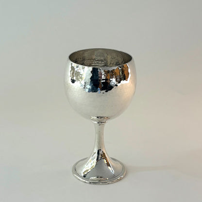 Estate Buccellati Sterling Silver Hand Hammered Goblet