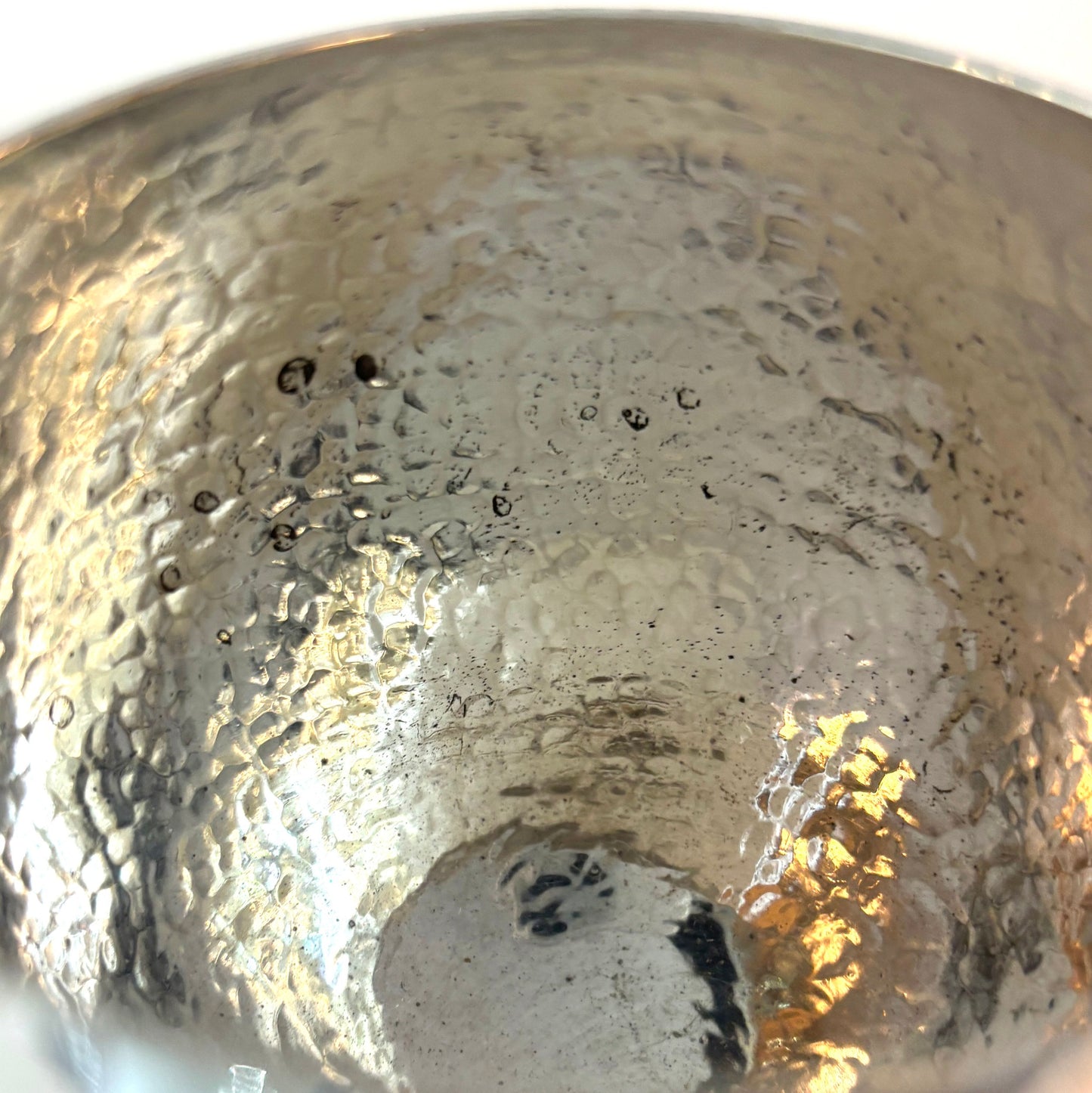 Estate Buccellati Sterling Silver Hand Hammered Goblet